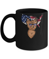Funny Patriot Yorkie Dog 4Th Of July American Flag Mug Coffee Mug | Teecentury.com