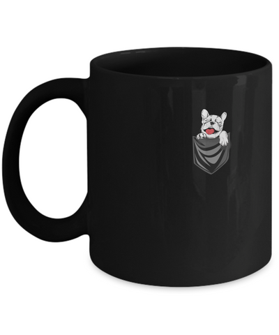 Funny Pocket French Bulldog Frenchie Dog Gift Mug Coffee Mug | Teecentury.com