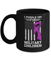 I Purple Up For Military Children Kid Child Gifts Mug Coffee Mug | Teecentury.com