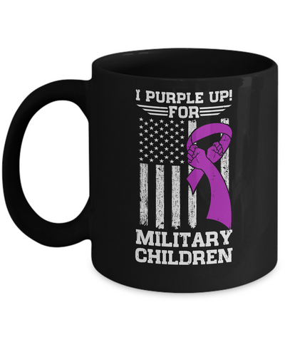 I Purple Up For Military Children Kid Child Gifts Mug Coffee Mug | Teecentury.com