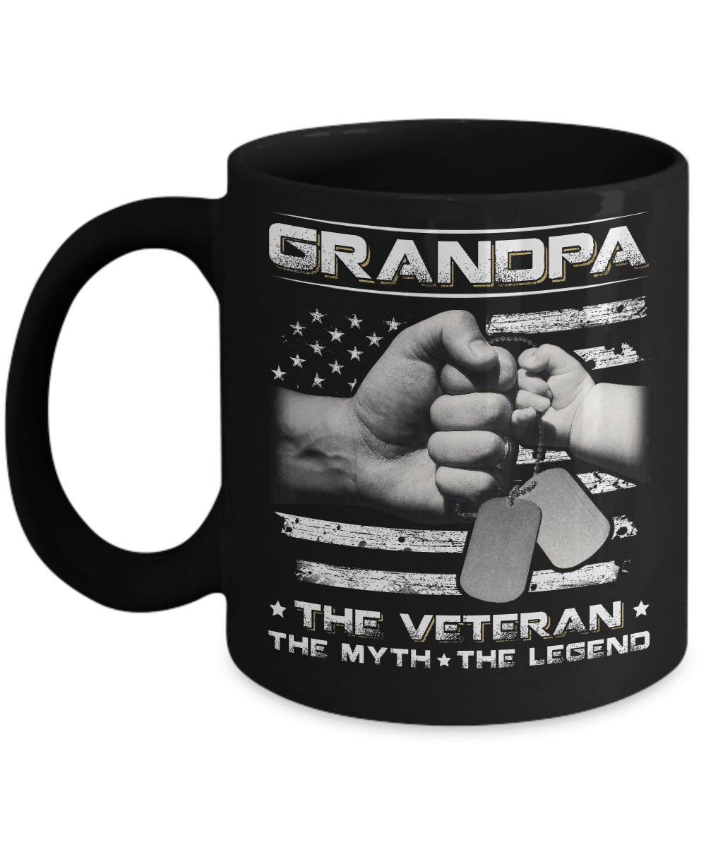 Grandpa The Veteran The Myth The Legend Mug Coffee Mug | Teecentury.com