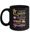 August Girls Queen Is Diamond Strong Beautiful Mug Coffee Mug | Teecentury.com