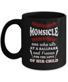 Momsicle One Who Sits At A Ballpark Mom Baseball Mug Coffee Mug | Teecentury.com