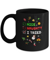 Nice Naughty I Tried Funny Christmas Xmas Gift Mug Coffee Mug | Teecentury.com