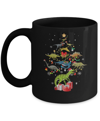 Tree Rex Funny Dinosaur Christmas Tree Kids Gift Mug Coffee Mug | Teecentury.com