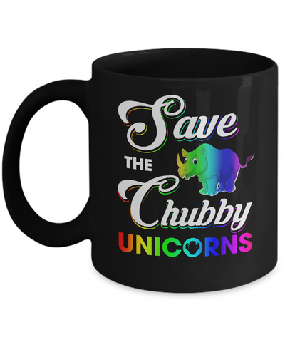 Save The Chubby Unicorns Rhino Mug Coffee Mug | Teecentury.com
