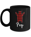 Red Pop Bear Buffalo Plaid Family Christmas Pajamas Mug Coffee Mug | Teecentury.com
