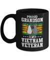 Proud Grandson Of A Veteran Papa Grandpa Grandma Mug Coffee Mug | Teecentury.com