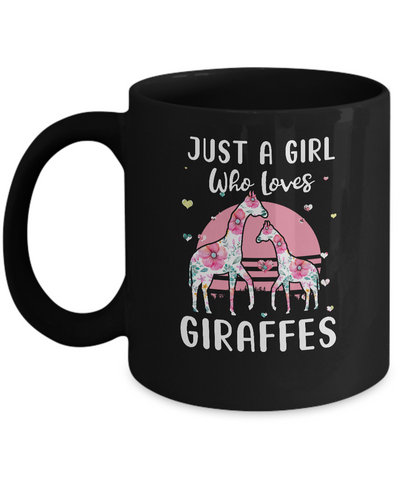 Just A Girl Who Loves Giraffes Mug Coffee Mug | Teecentury.com