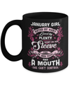 January Girl Hated By Many Loved By Plenty Heart On Her Sleeve Mug Coffee Mug | Teecentury.com