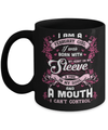 I Am A February Girl I Was Born With My Heart On My Sleeve Mug Coffee Mug | Teecentury.com