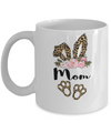 Flower Leopard Bunny Mom Easter Day Women Gifts Mug Coffee Mug | Teecentury.com