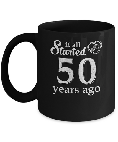 50Th Wedding Anniversary Married Couples 1972 Husband Wife Mug Coffee Mug | Teecentury.com