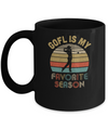 Gofl Is My Favorite Season Vintage Mug Coffee Mug | Teecentury.com
