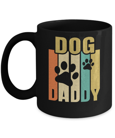 Retro Vintage Daddy Dog Father's Day Gift Mug Coffee Mug | Teecentury.com