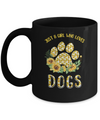 Just A Girl Who Loves Dogs And Sunflowers Mug Coffee Mug | Teecentury.com