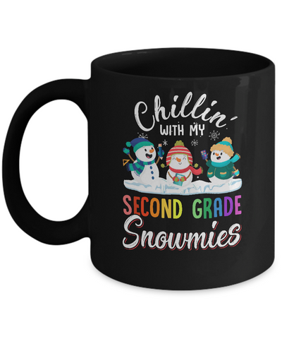 Chillin' With Second Grade Snowmies Christmas Teacher Gifts Mug Coffee Mug | Teecentury.com