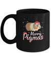Merry Pigmas Funny Guinea Pig Santa Hat Christmas Gift Mug Coffee Mug | Teecentury.com