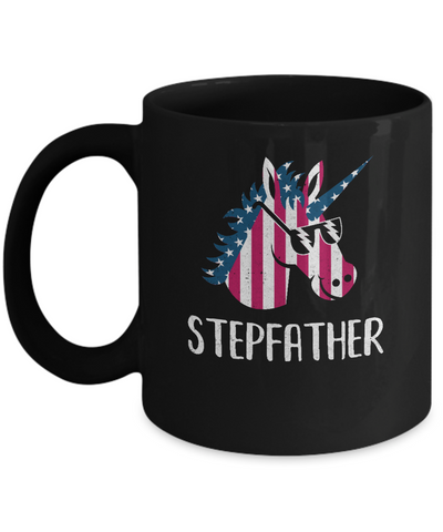 Patriotic Stepfather Unicorn Americorn 4Th Of July Mug Coffee Mug | Teecentury.com