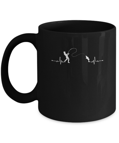 Fishing Heartbeat For Fisherman Mug Coffee Mug | Teecentury.com