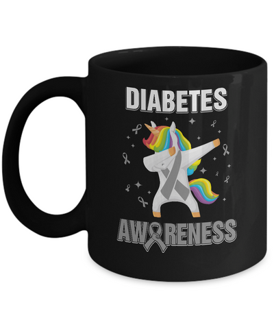 Inspirational Diabetes Awareness Unicorn Support Mug Coffee Mug | Teecentury.com