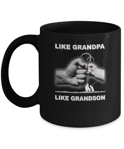 Like Grandpa Like Grandson Fishing Fish Fathers Day Mug Coffee Mug | Teecentury.com
