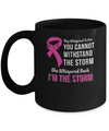 She Whispered Back I Am The Storm Breast Cancer Mug Coffee Mug | Teecentury.com