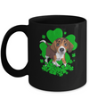 Beagle St. Patrick's Day Clovers Mug Coffee Mug | Teecentury.com