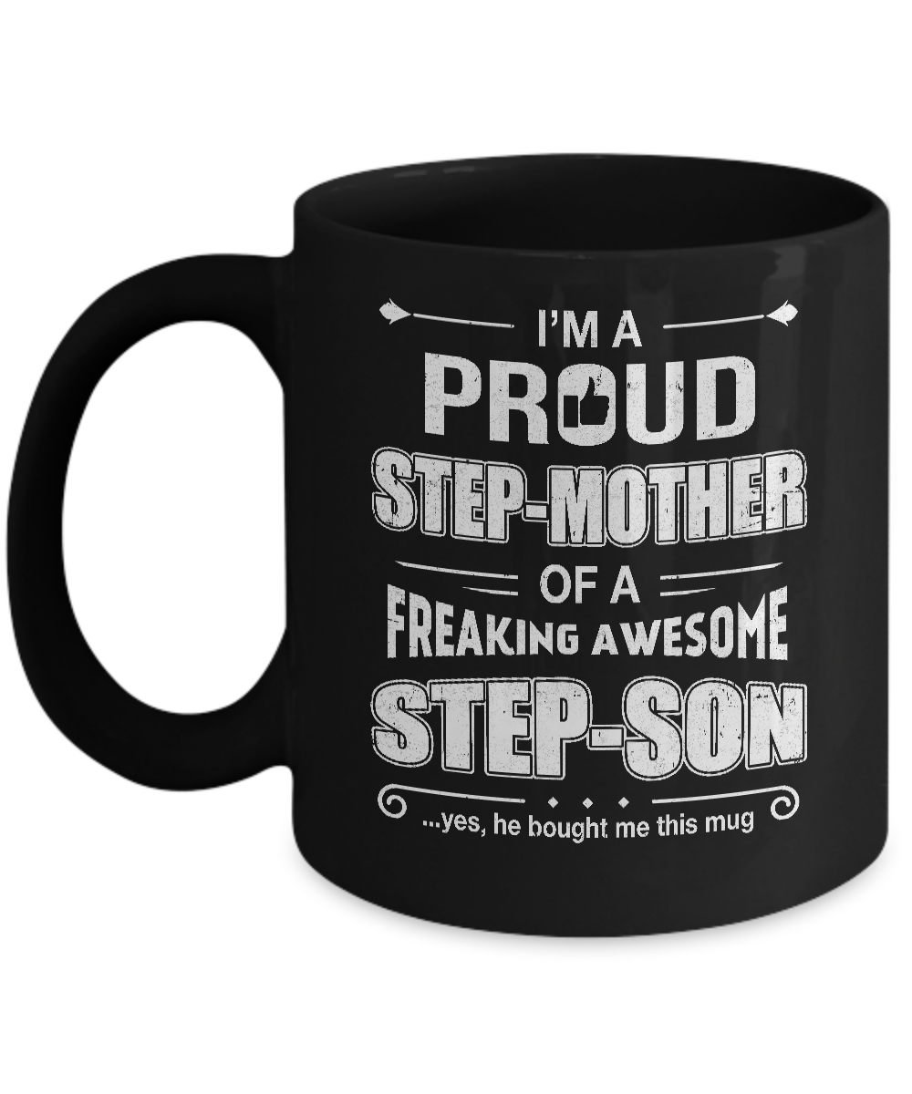 Proud Mom of Freaking Awesome Son Mug Personalized – Personalized