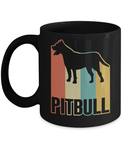 Classic Vintage Retro Style Pitbull Dog Mug Coffee Mug | Teecentury.com