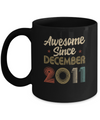 Awesome Since December 2011 Vintage 11th Birthday Gifts Mug Coffee Mug | Teecentury.com