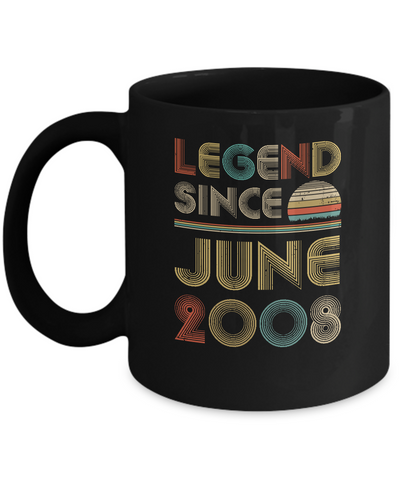 Legend Since June 2008 Vintage 14th Birthday Gifts Mug Coffee Mug | Teecentury.com