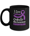 Fibromyalgia Awareness Support Purple Girlfriend Boyfriend Mug Coffee Mug | Teecentury.com