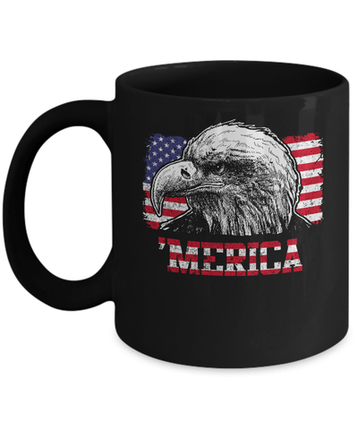 Usa Pride Merica Mullet Eagle 4Th Of July Mug Coffee Mug | Teecentury.com