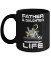 Father And Daughter Best Friends For Life Autism Awareness Mug Coffee Mug | Teecentury.com