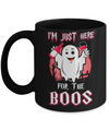 I'm Just Here For The Boos Halloween Wine Mug Coffee Mug | Teecentury.com