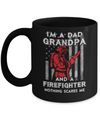 I'm A Dad Grandpa Firefighter Father's Day Gift Mug Coffee Mug | Teecentury.com