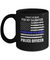 I Back The Blue For My Daughter Proud Mom Police Officer Mug Coffee Mug | Teecentury.com