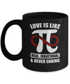 Love Is Like Pi Math 3.14 Pi Day Gift Mug Coffee Mug | Teecentury.com