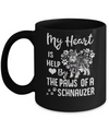 My Heart Is Held By The Paws Of A Schnauzer Lover Mug Coffee Mug | Teecentury.com