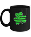 Vintage AMERICAN FLAG Ireland Shamrock St Patricks Day Mug Coffee Mug | Teecentury.com