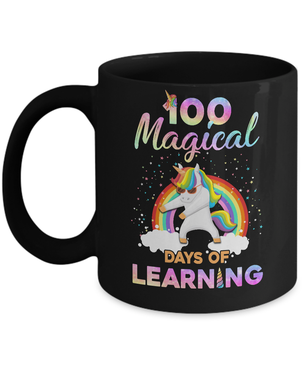 100 Magical Days of Learning Flossing Unicorn Mug Coffee Mug | Teecentury.com