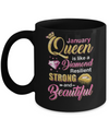 January Girls Queen Is Diamond Strong Beautiful Mug Coffee Mug | Teecentury.com