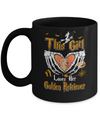 This Girl Love Her Dog Golden Retriever Halloween Mug Coffee Mug | Teecentury.com