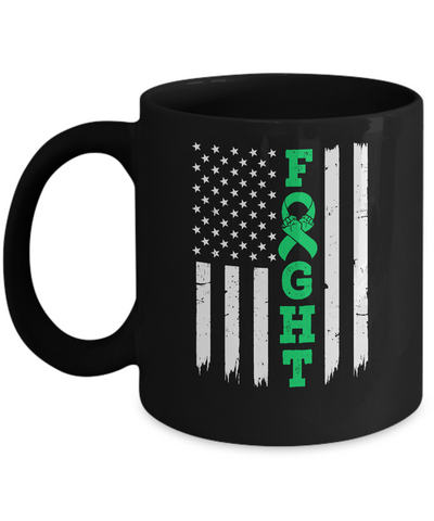 Lymphoma Liver Cancer Awareness American Flag Distressed Mug Coffee Mug | Teecentury.com