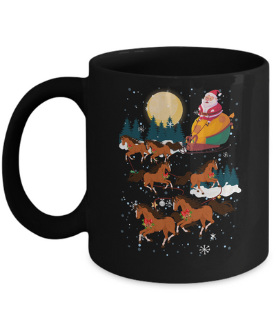 Funny Christmas Horse Reindeer Lover Santa Gift Mug Coffee Mug | Teecentury.com