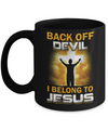 Back Off Devil I Belong To Jesus Christian Mug Coffee Mug | Teecentury.com