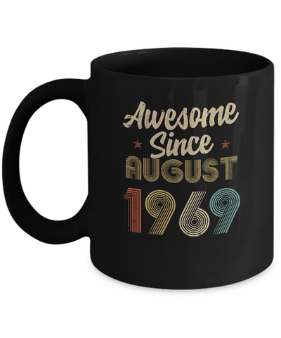 Awesome Since August 1969 Vintage 53th Birthday Gifts Mug Coffee Mug | Teecentury.com