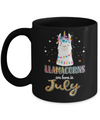 Llama Unicorn Llamacorns Born In July Birthday Gift Mug Coffee Mug | Teecentury.com