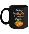 Halloween Pumpkin Pregnancy Mom Due Date In April 2022 Mug Coffee Mug | Teecentury.com